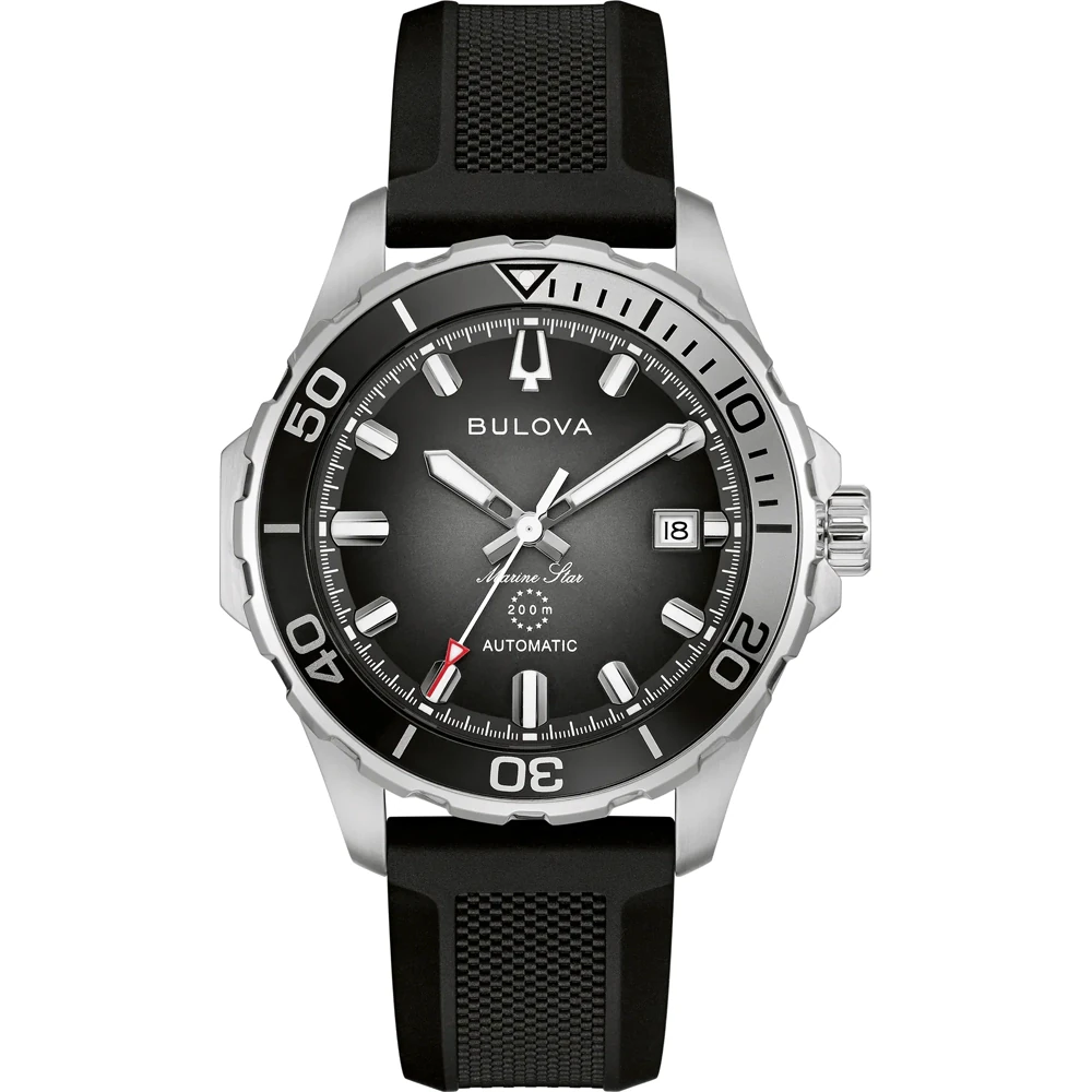Orologio Uomo Bulova Marine Star Automatico con Quadrante Nero 41 mm 