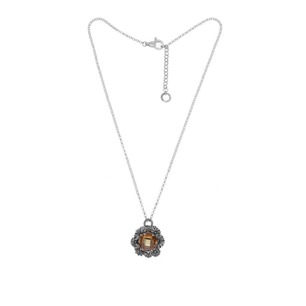 Collana Donna Suali "Margherite" Gemma Crystal Zirconi Champagne 