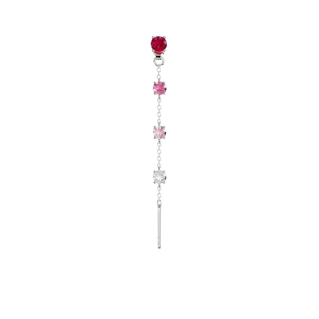 Orecchino Donna Amabile Charmi Luce con Zirconi Fucsia e Chiusura Intercambiabile