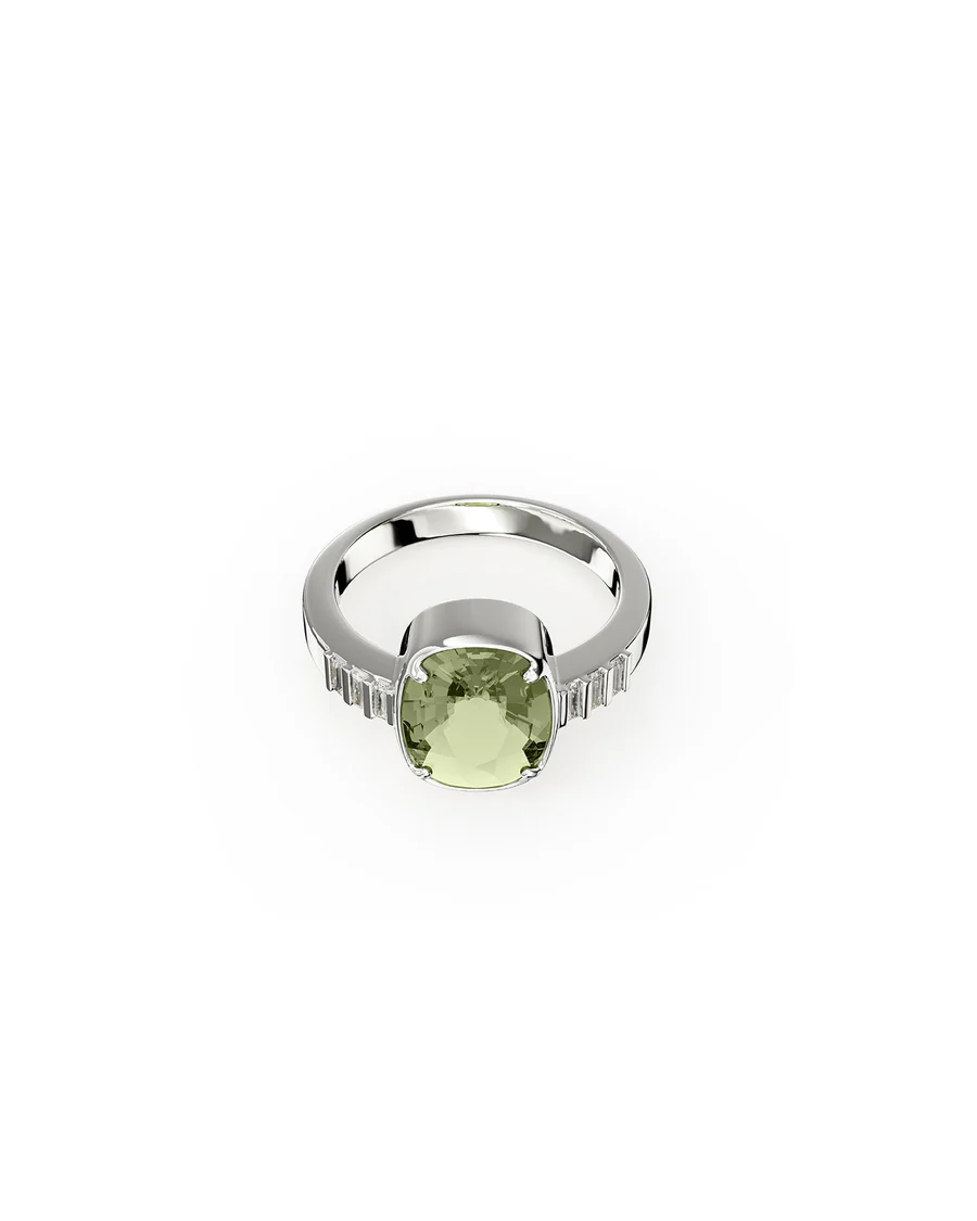 Anello Donna Amabile Mirage Solitario Vintage con Pietra Verde Misura S Misura S