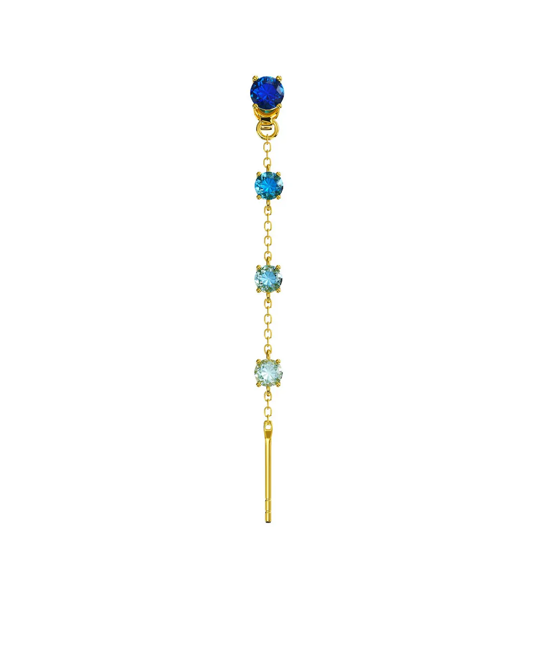 Orecchino Donna Amabile Charmi Luce con Zirconi Blu e Chiusura Intercambiabile