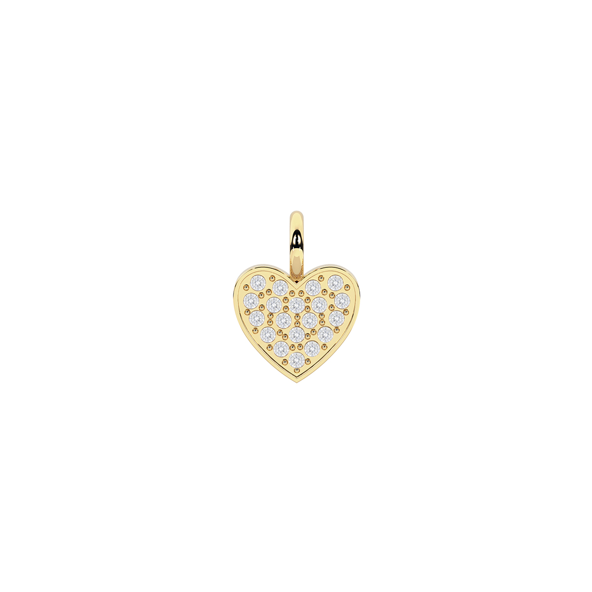 Kidult - Ciondolo Dorato con Cuore in Cristalli - 741180 