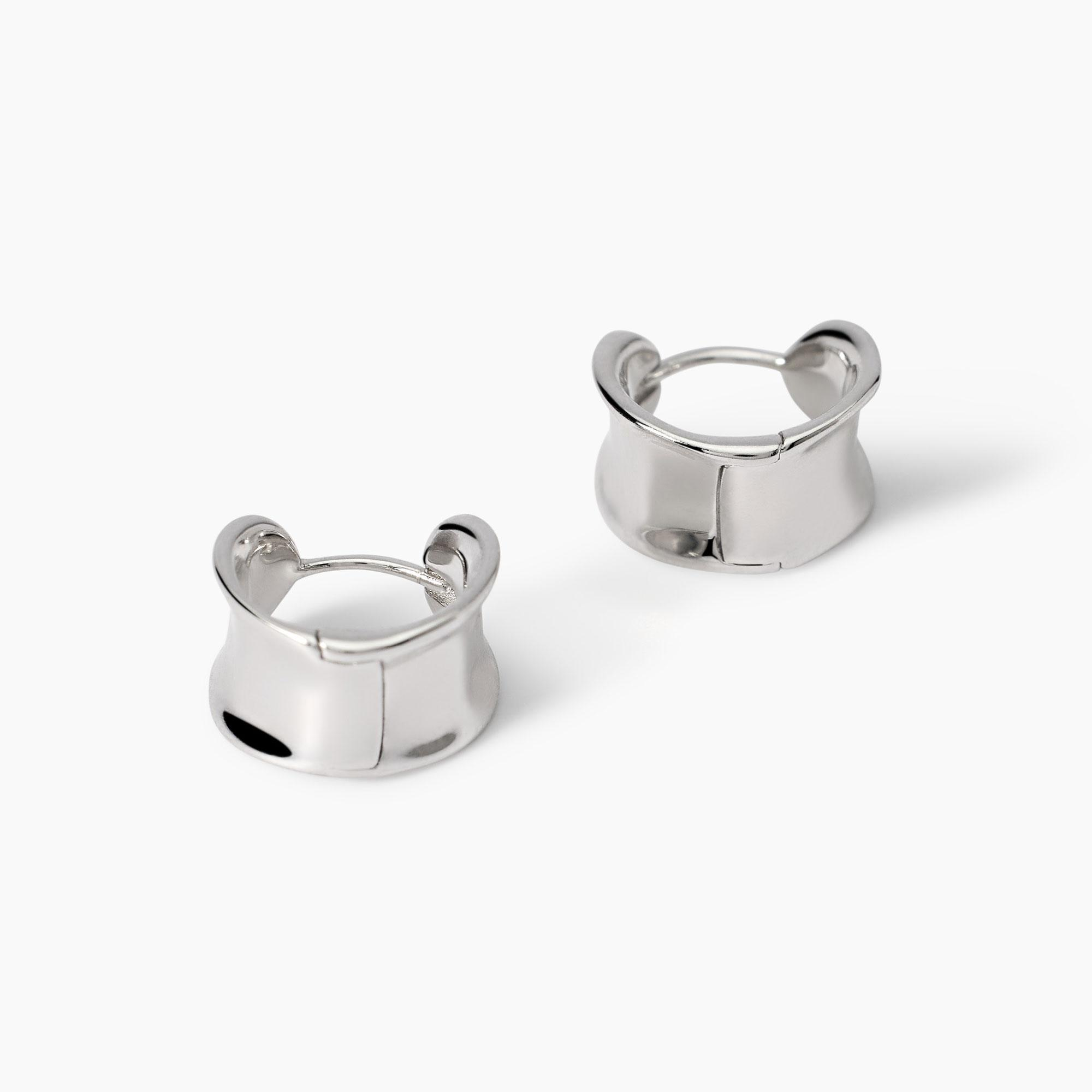 Orecchini Donna Mabina Amazing a Cerchio a Forma di Goccia Allungata in Argento 
