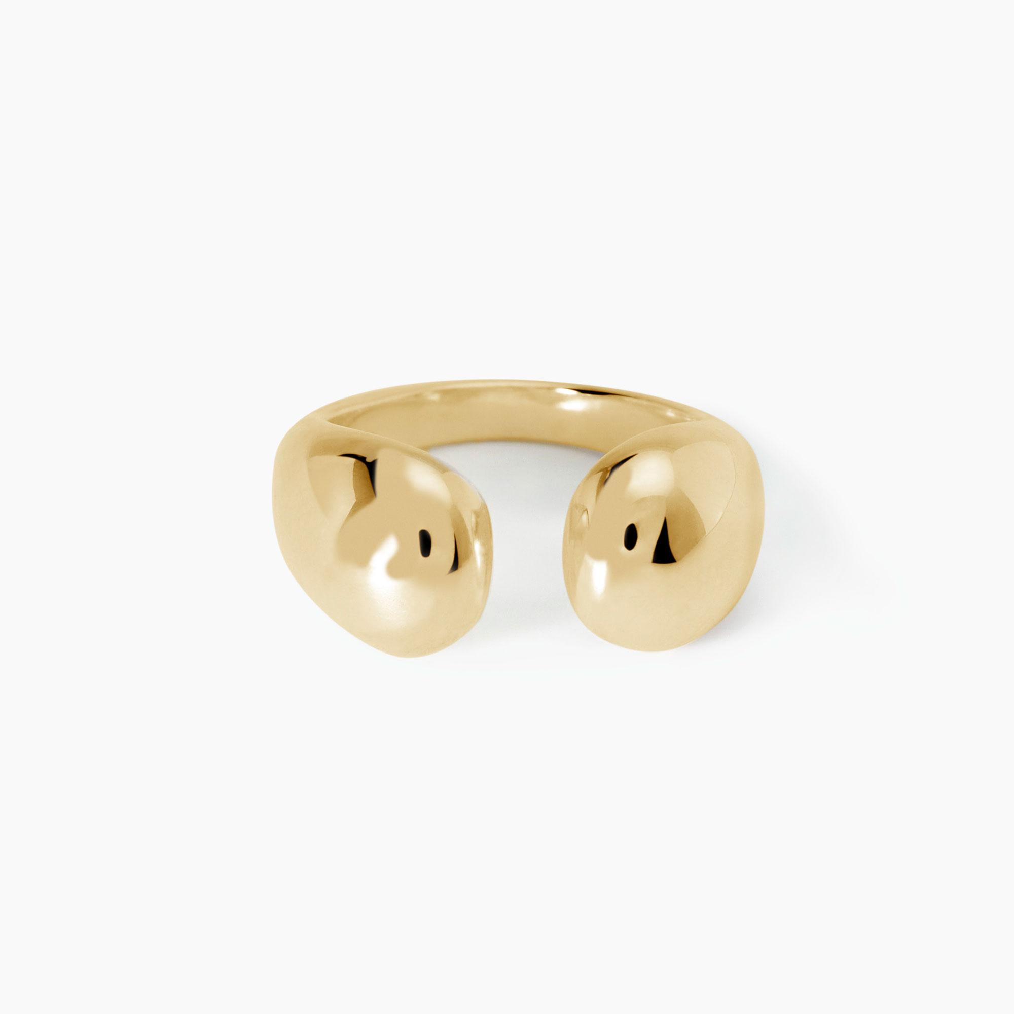 Anello Donna Mabina Buonumore Chunky Aperto inArgento Placcato Oro
