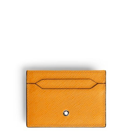 Portacarte Montblanc 5 Tasche in Pelle Sartorial Zafferano 