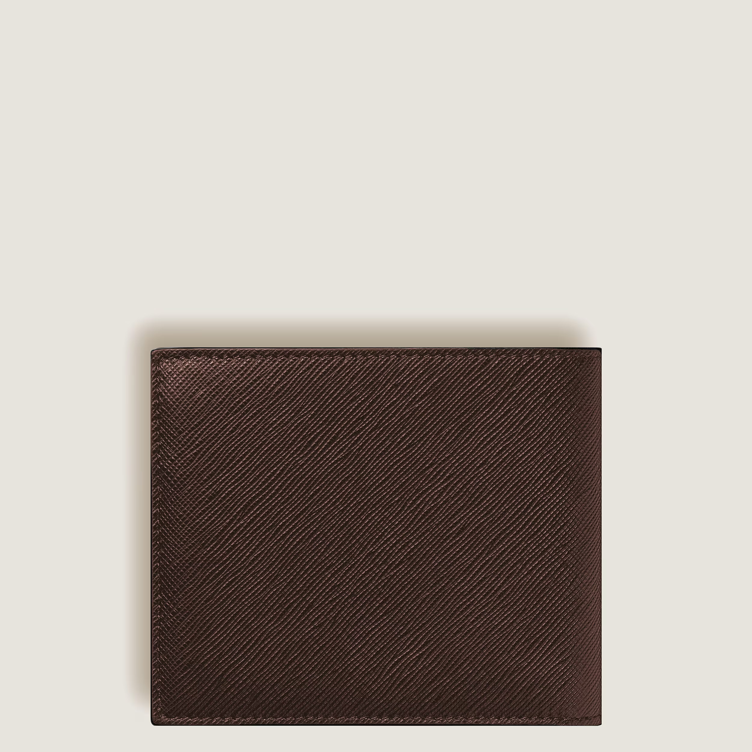 Portafoglio Montblanc 8 Tasche in Pelle Sartorial Ebano
