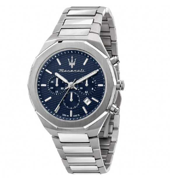 Orologio Uomo Maserati Stile al Quarzo con Quadrante Blu 45 mm 