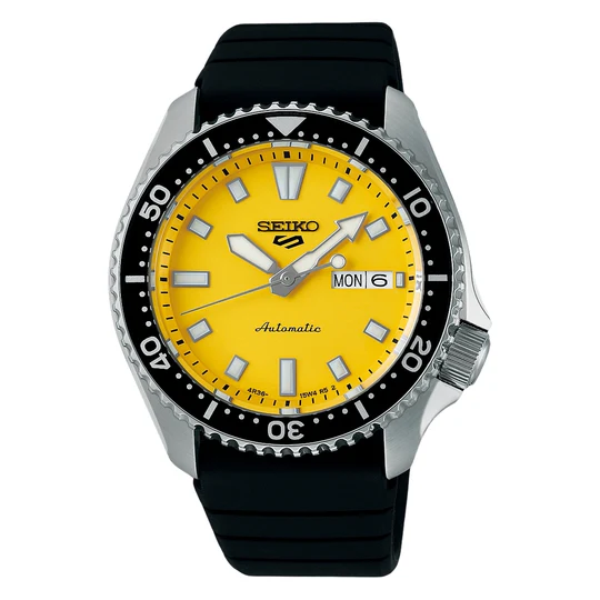 Orologio Uomo Seiko 5 SPORTS SKX Automatico con Quadrante Giallo 42 mm 