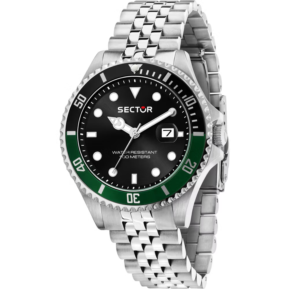 Orologio Uomo Sector 230 al Quarzo con Quadrante Nero 43 mm