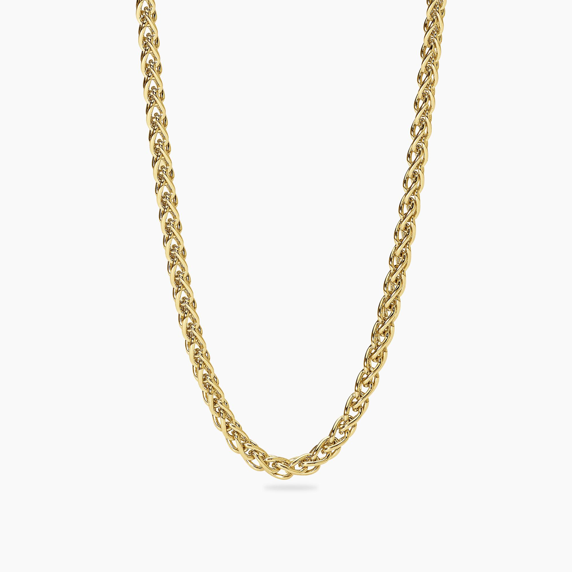 Collana Uomo Mabina Every Day in Argento Dorato con Catena Spiga 
