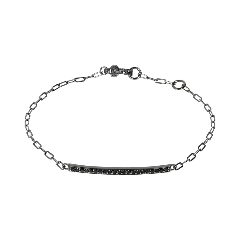 Bracciale Albert Con Barretta E Pietre