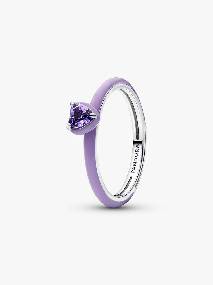 Anello Viola Chakra Heart Pandora ME Misura 54