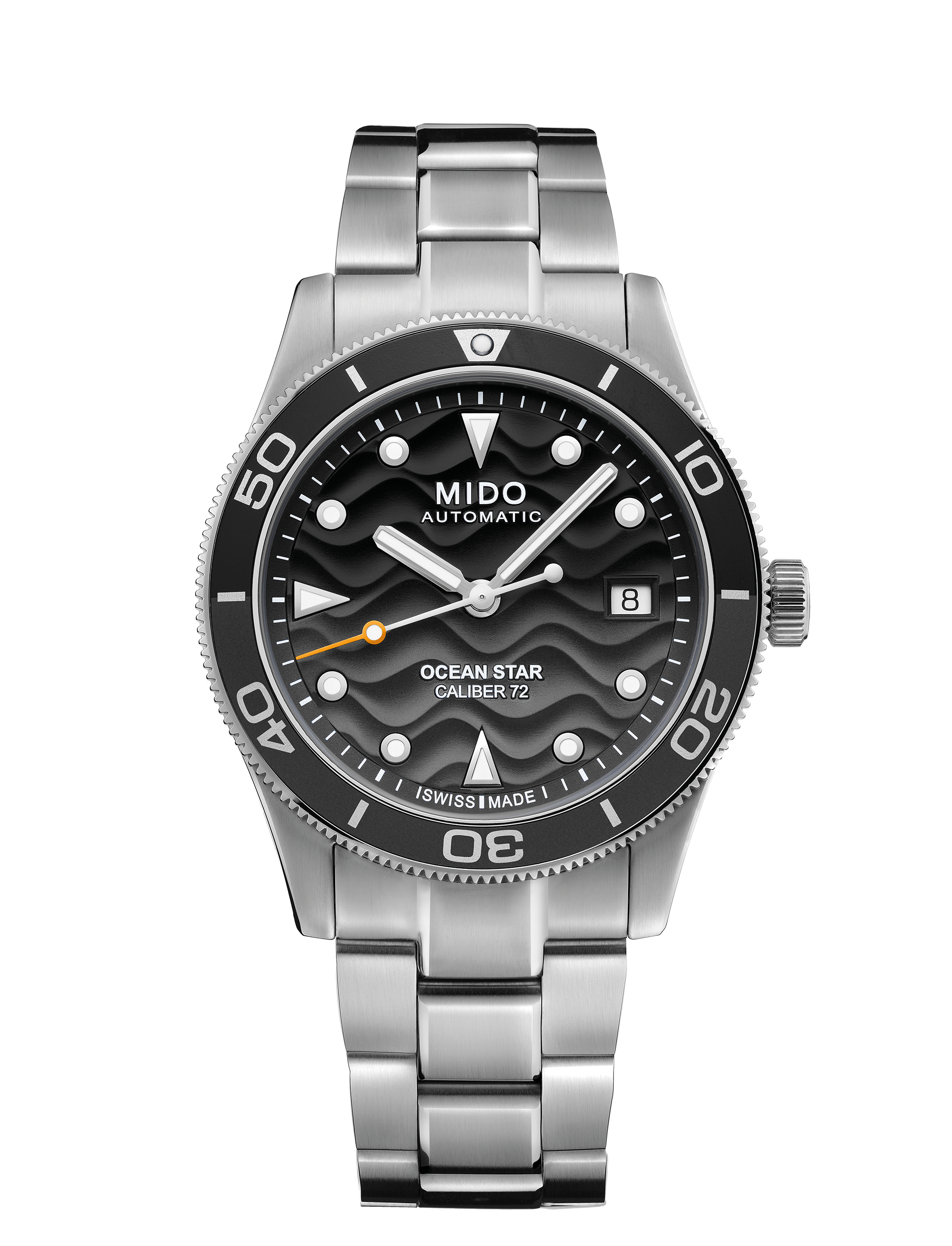 Orologio Uomo Mido Ocean Star 39 Automatico con Quadrante Grigio Sfumato 39 mm con Ghiera Nera