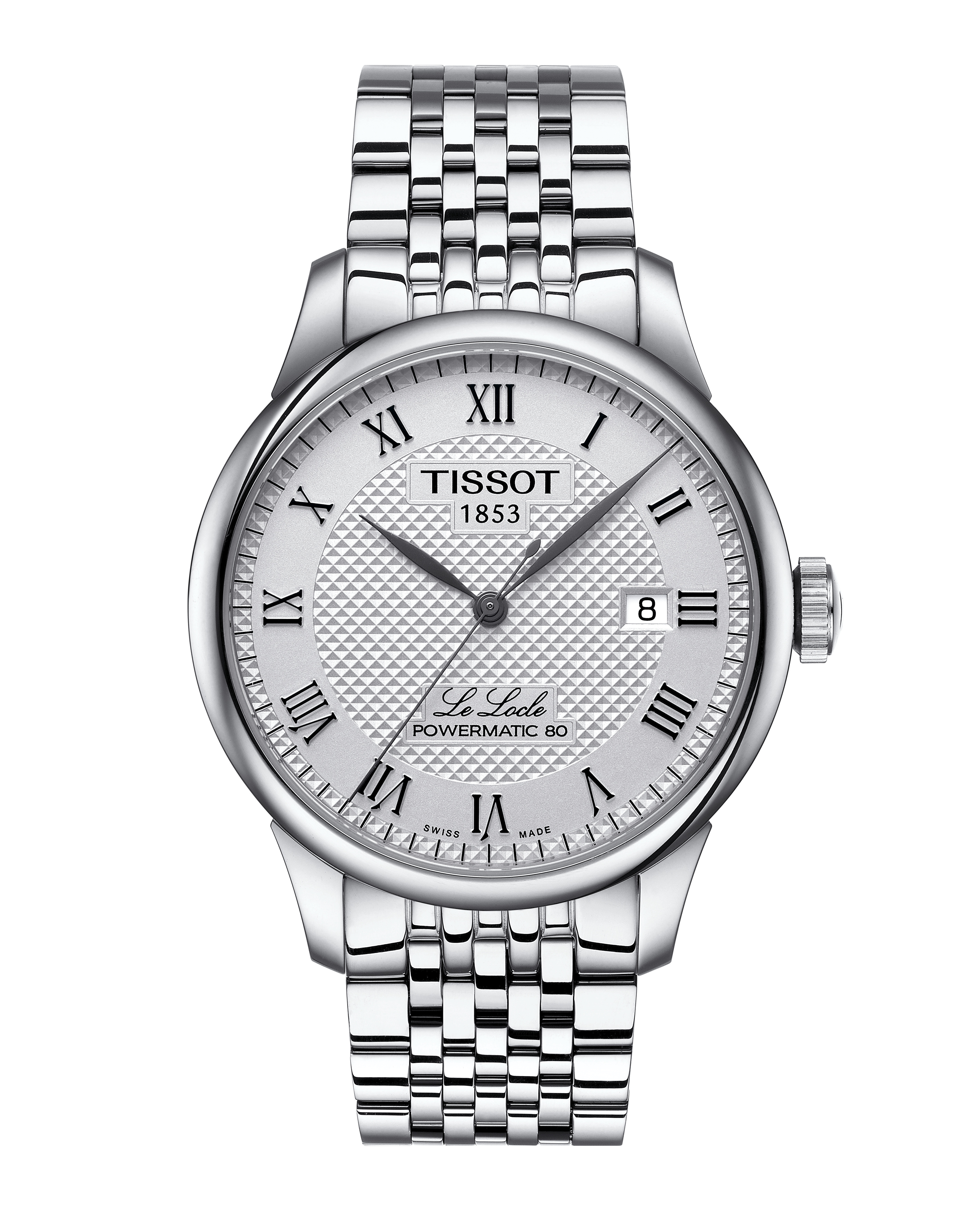 Orologio Uomo Tissot  Le Locle Powermatic 80 Automatico con Quadrante Silver 39 mm