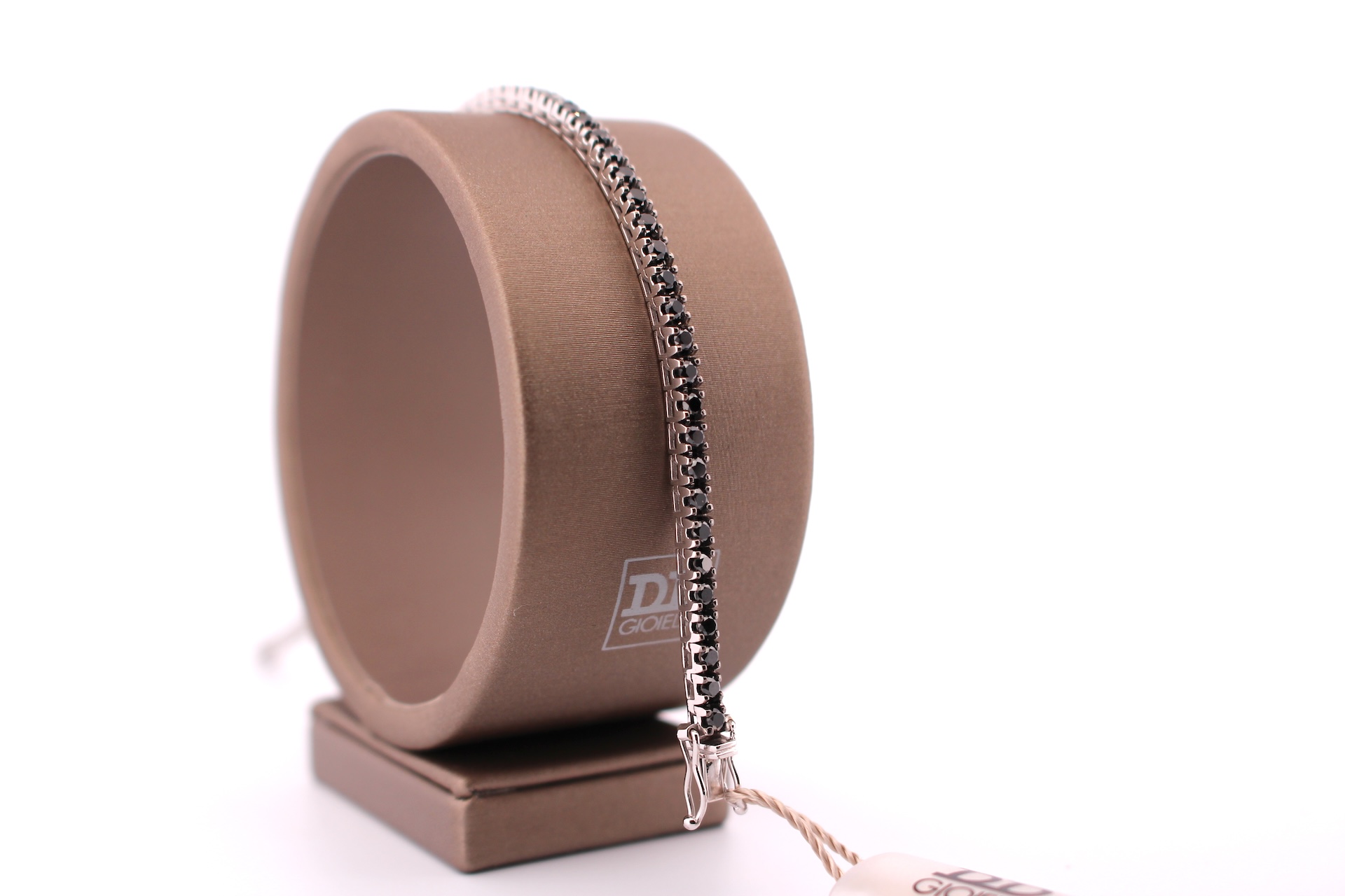 Bracciale Tennis Davite Delucchi con Diamanti Neri