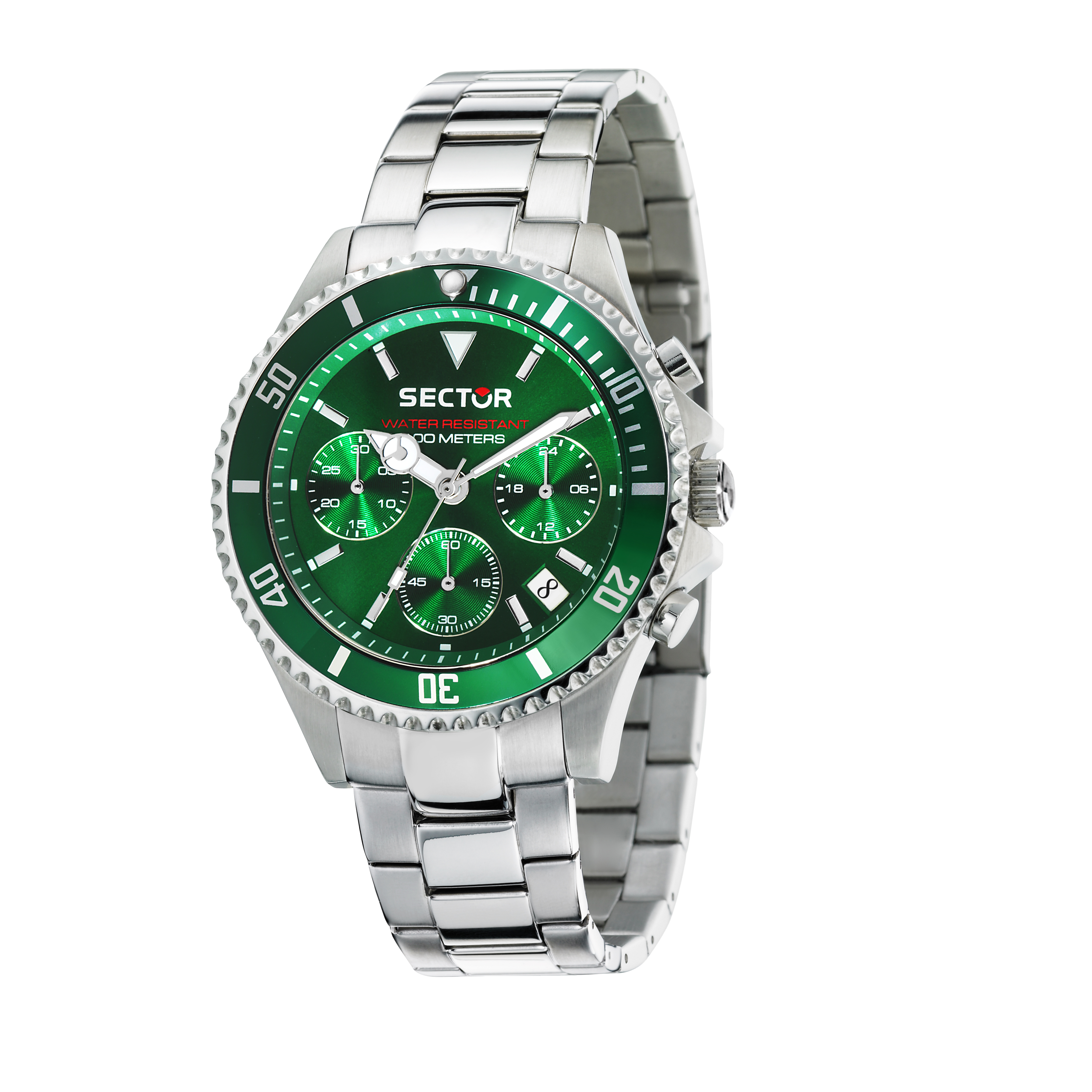 Orologio Uomo Sector 230 al Quarzo con Quadrante Verde 43 mm