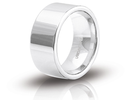 Anello Fedina Uomo Unoaerre Erica in Argento Bianco  