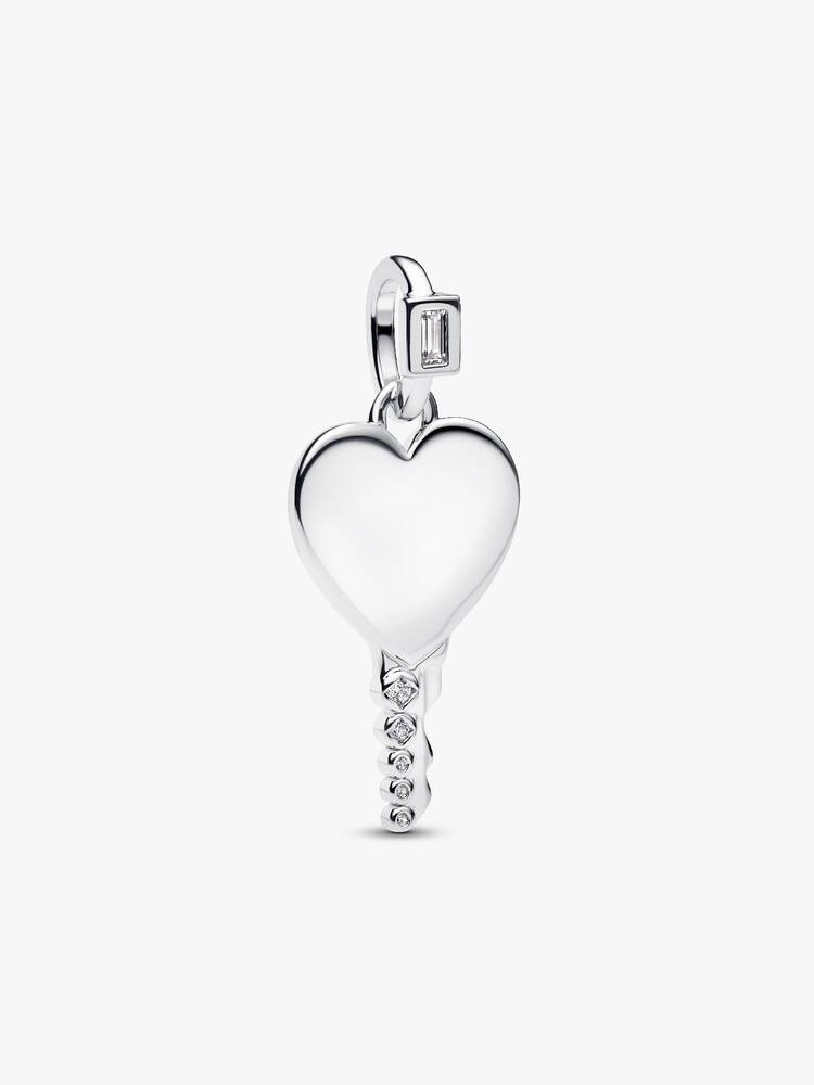Charm Pendente Pandora Chiave a Cuore da Incidere