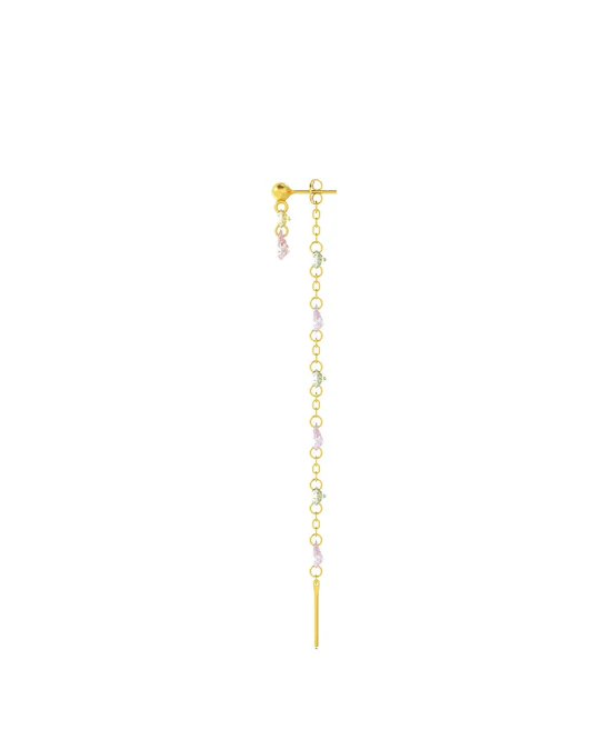 Orecchino Donna Amabile Charmi Warm Gaze Dorato con Punto Luce Pendente 