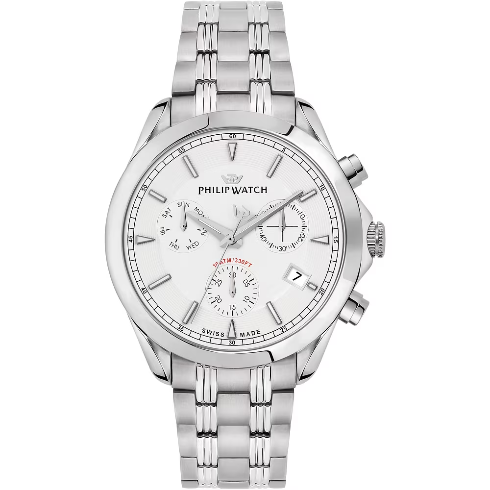 Orologio Uomo Philip Watch Blaze al Quarzo con Quadrante Bianco 41 mm 