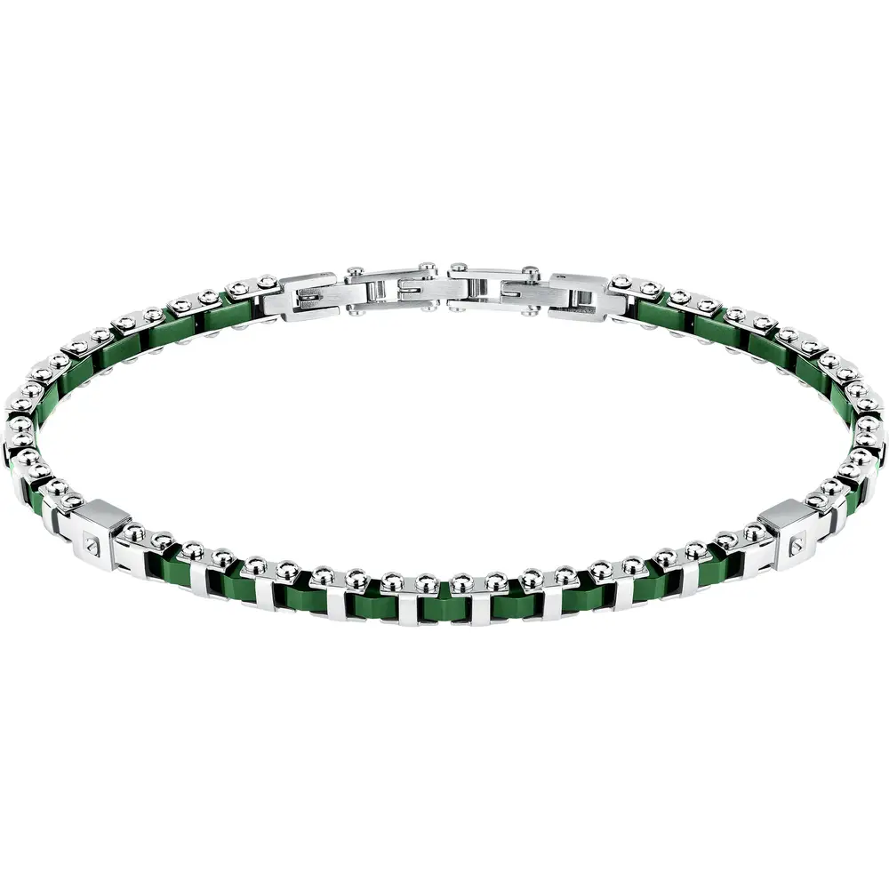 Bracciale Sector Ceramic in Acciaio e Ceramica Verde