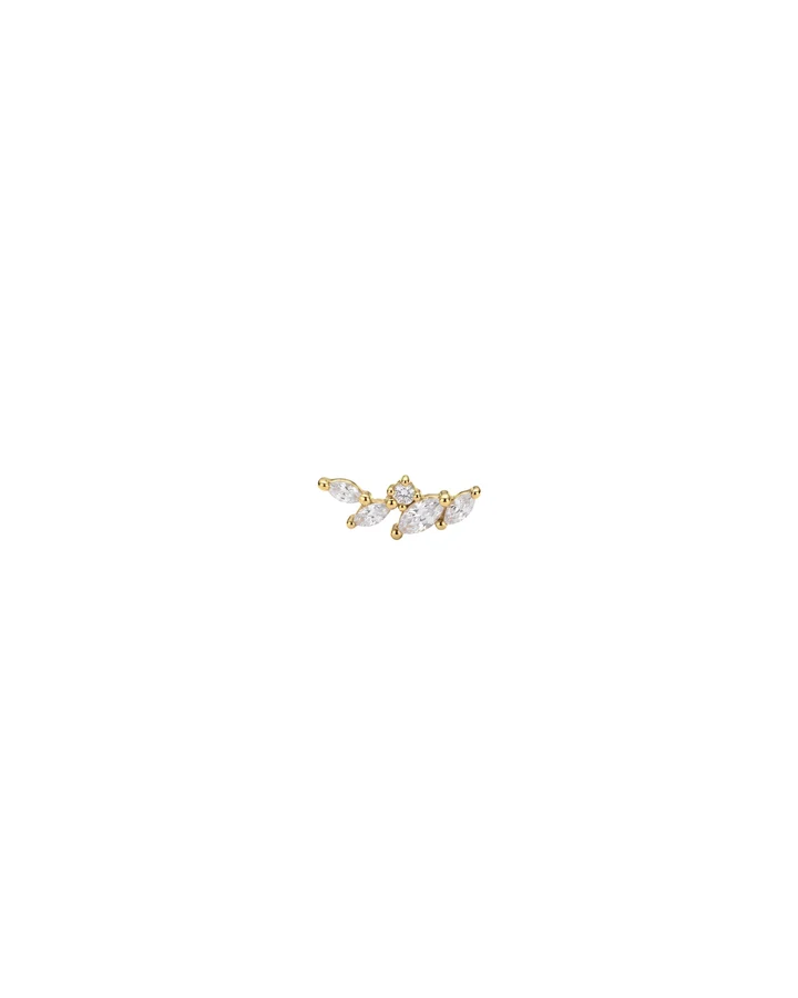 Orecchini Amabile Little Spark con Zirconi in Argento 925 Placcato Oro 