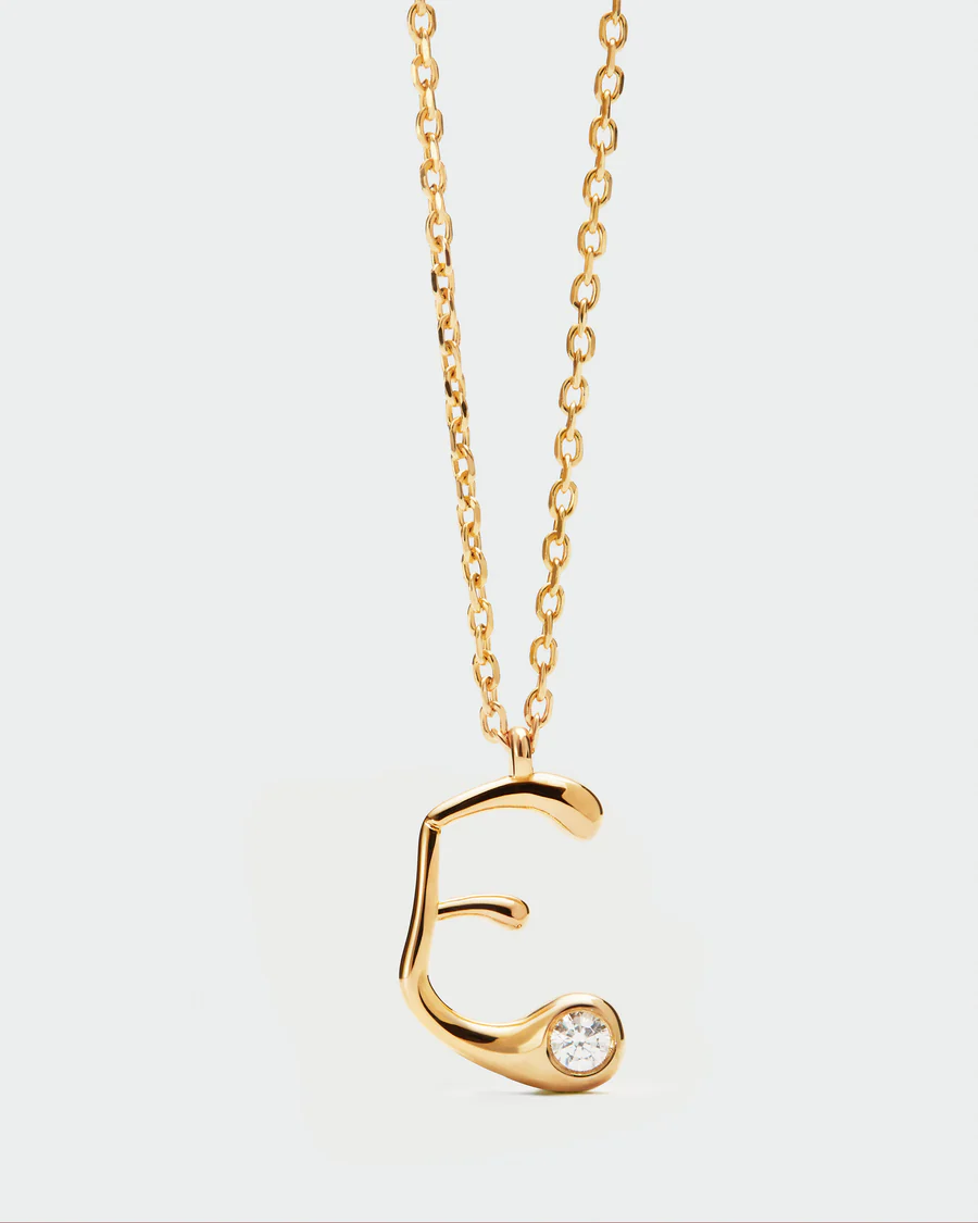 Collana Donna Pdpaola con Pendente Iniziale E