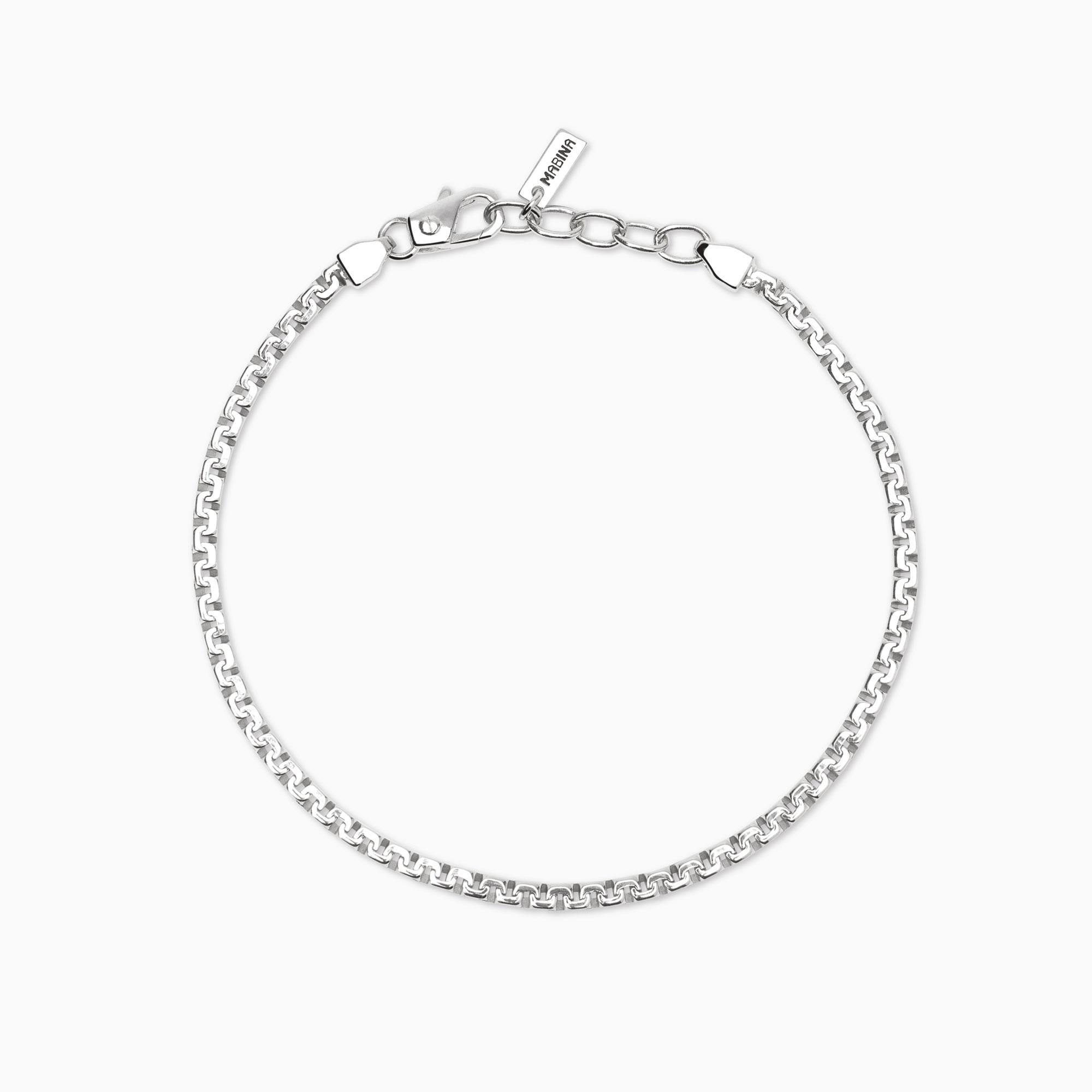 Bracciale Uomo Mabina in Argento con Catena Greca 