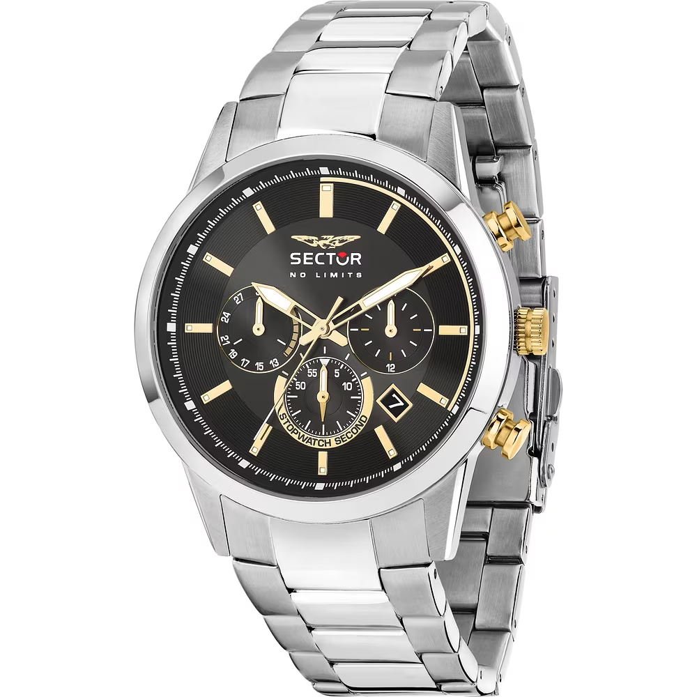 Orologio Uomo Sector 660 Cronografo al Quarzo con Quadrante Nero 42 mm