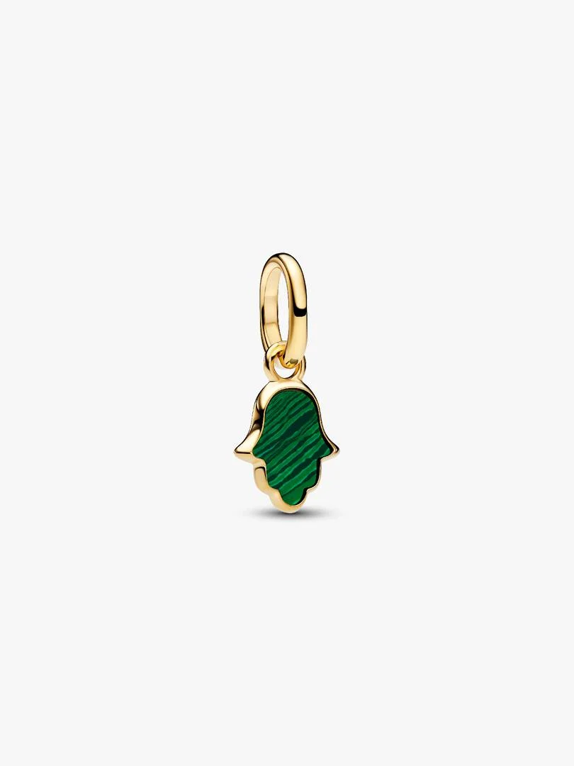 Charm Mini Pendente Mano di Fatima Verde Pandora ME