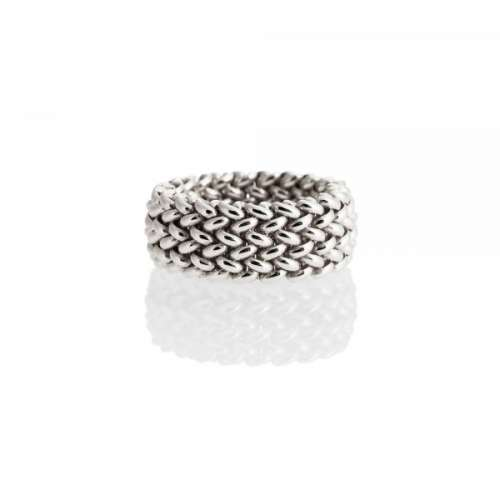 Anello Unoaerre Fascia Maglia Chicco di Riso 