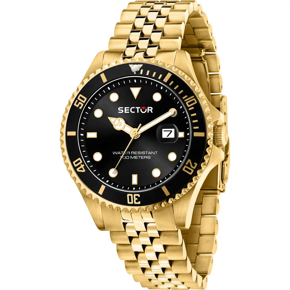 Orologio Uomo Sector 230 al Quarzo con Quadrante Nero 43 mm