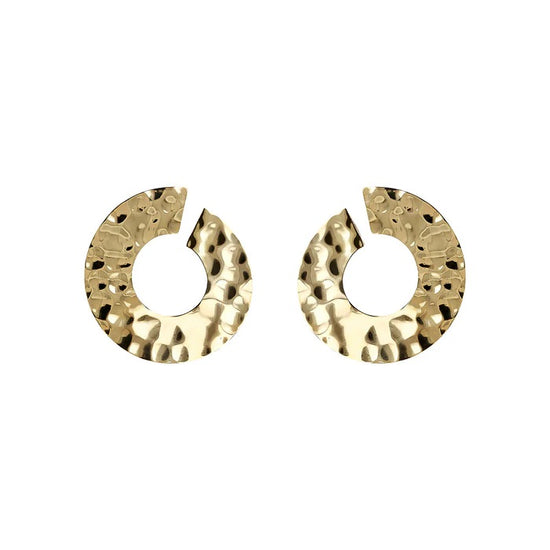 Orecchni Donna Etrusca Pendenti Martellati ad Anello