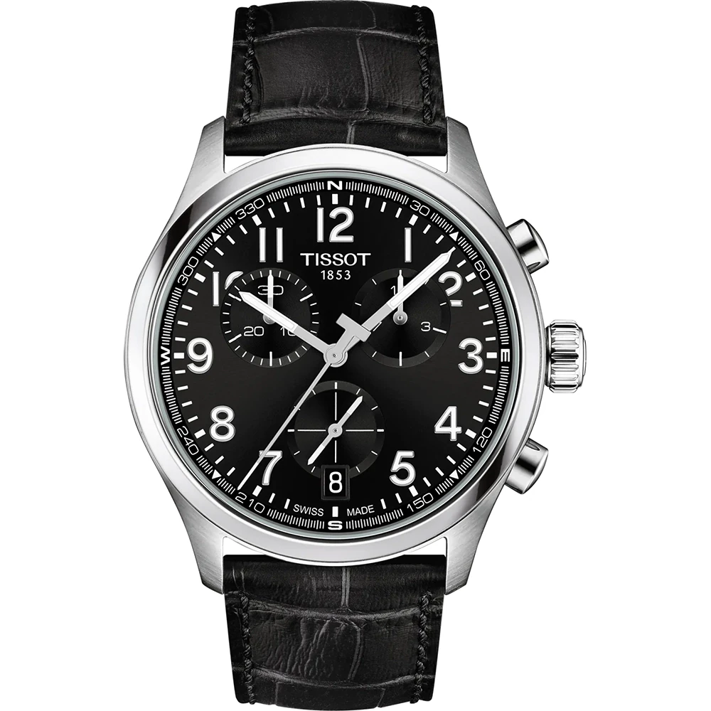 Orologio Uomo Tissot Chrono L al Quarzo con Quadrante Nero 42 mm 