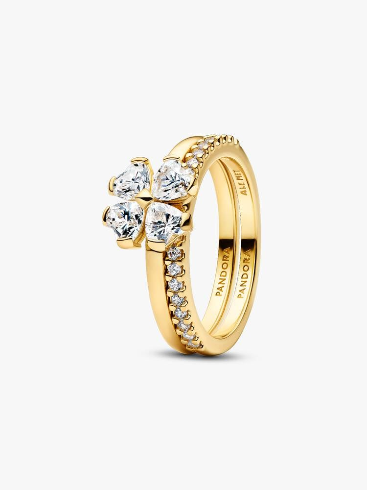 Anello Pandora Quadrifoglio Luminoso Divisibile
