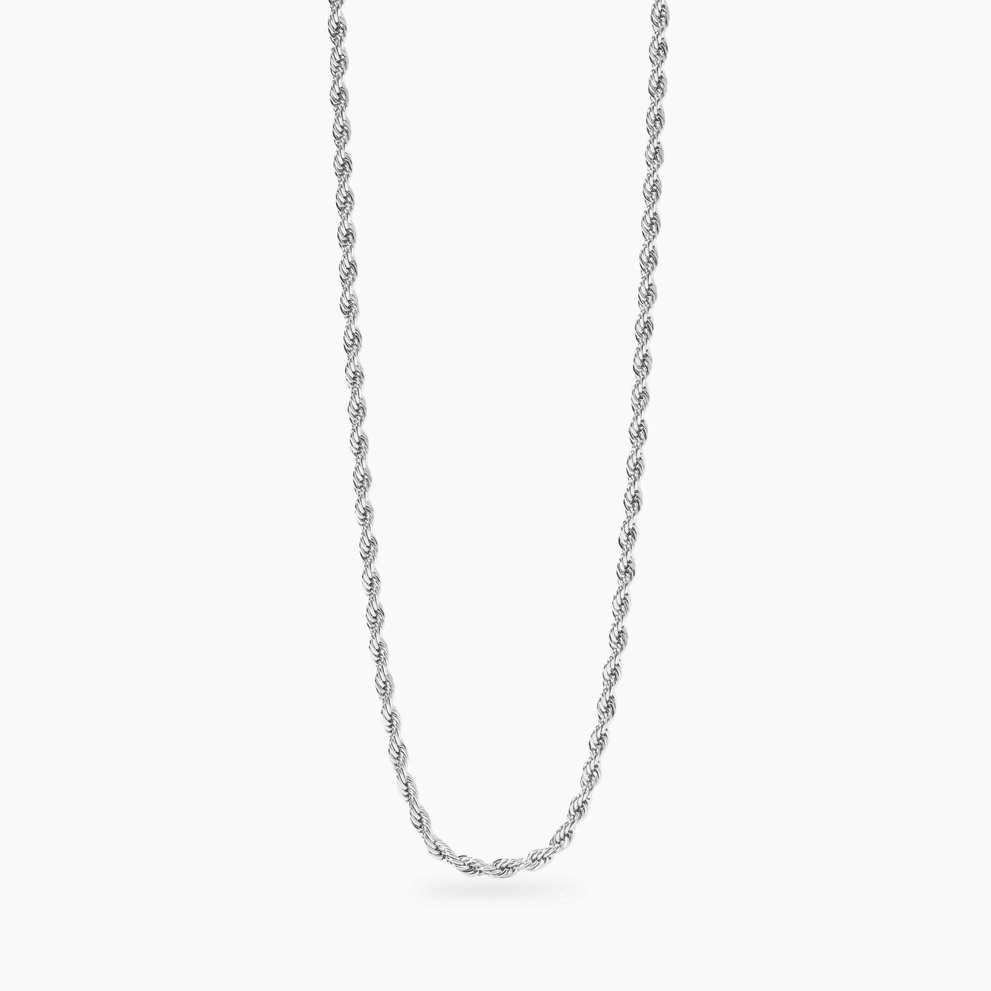 Collana Uomo Kidult con Catena Corda in Acciaio 