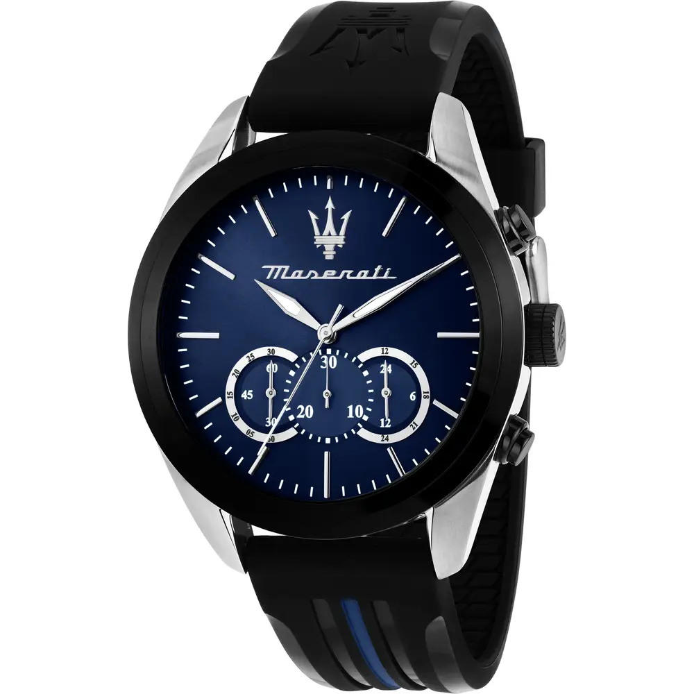 Orologio Uomo Maserati Traguardo al Quarzo con Quadrante Blu 45 mm