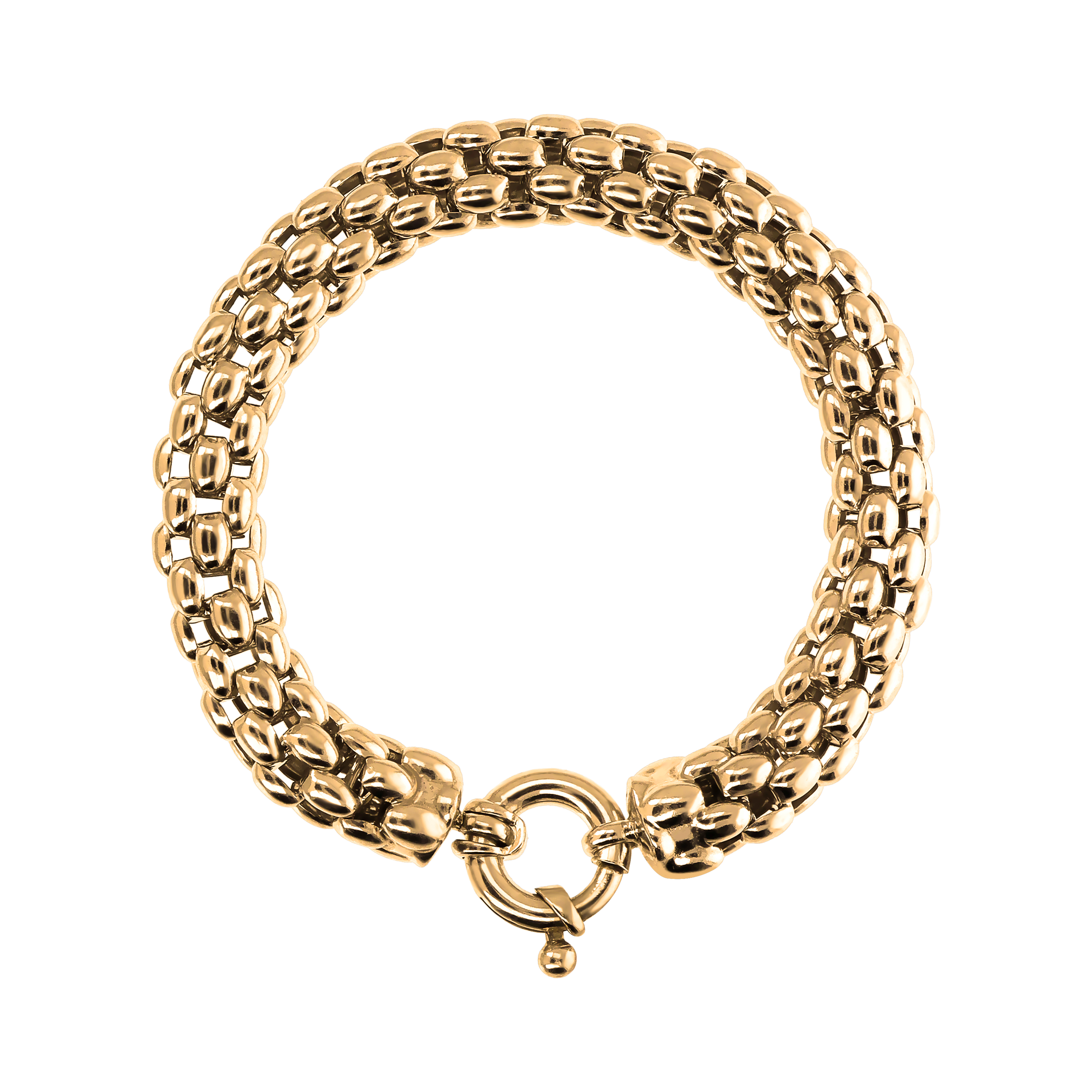 Bracciale Donna Bronzallure Golden Maxi Catena Coreana