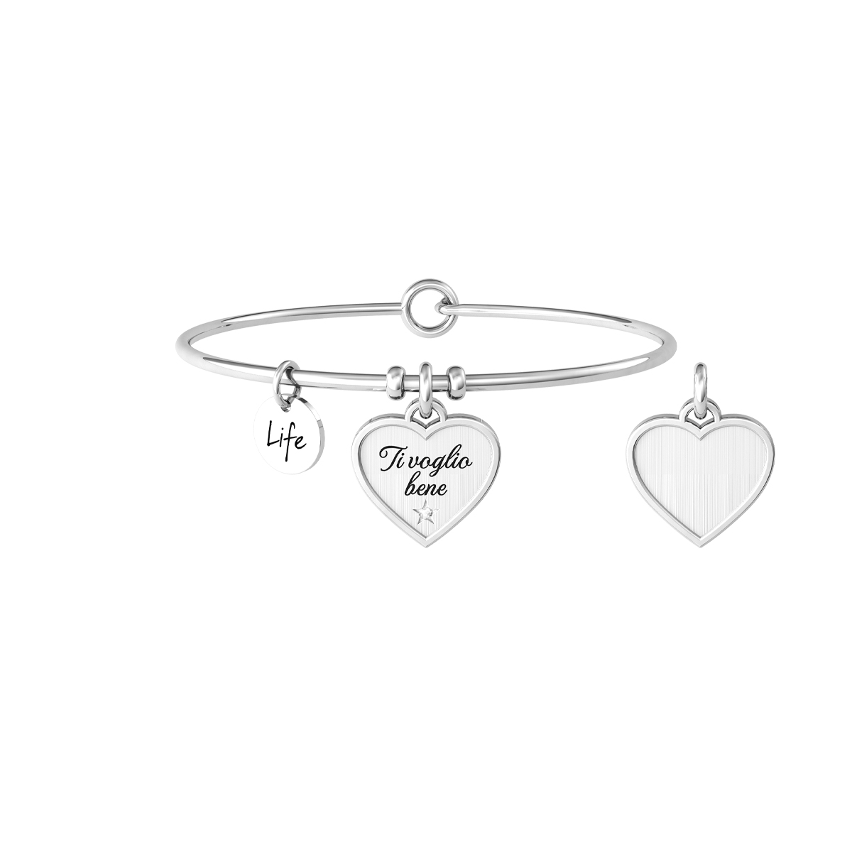 Bracciale Donna Kidult Rigido Love Ti Voglio Bene 