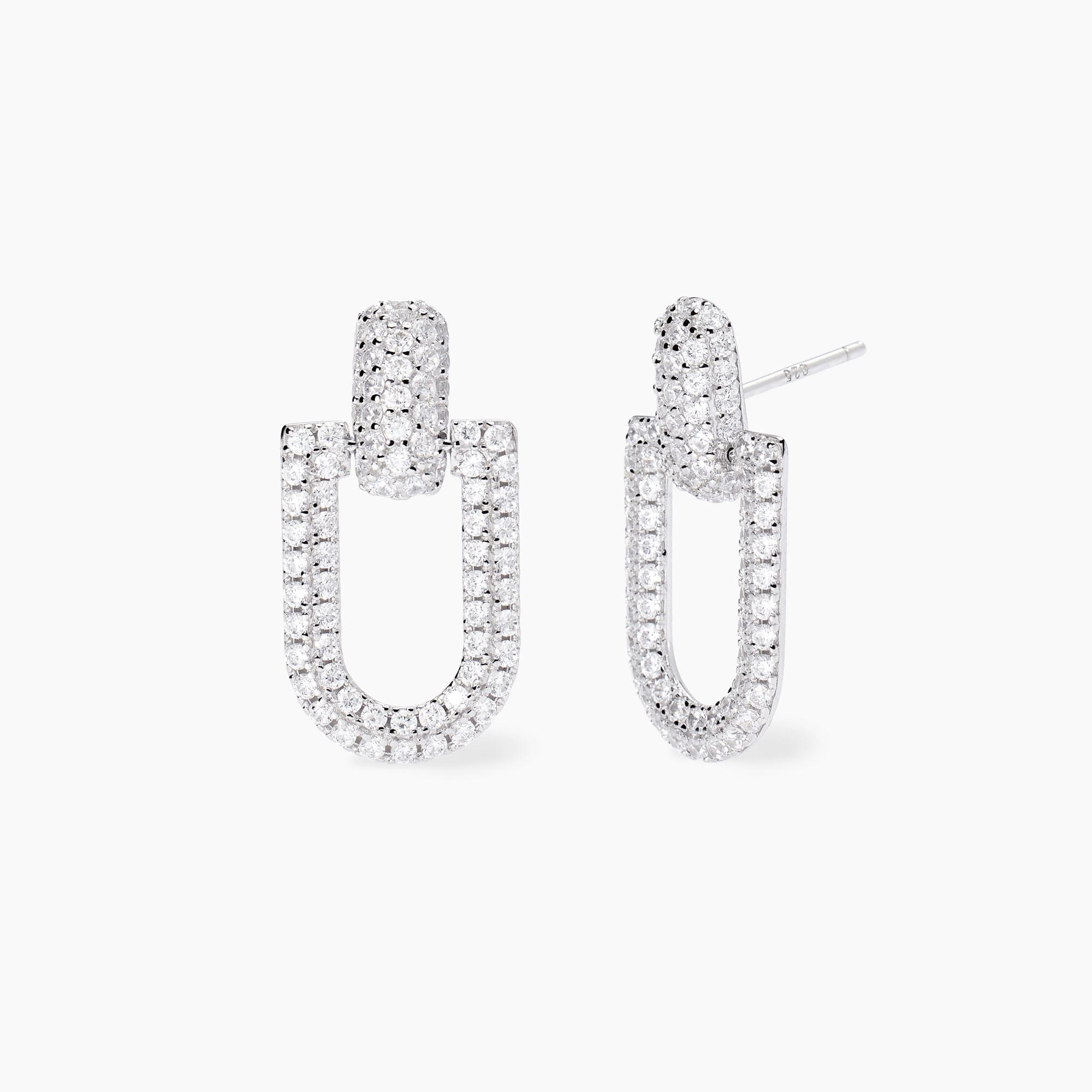 Orecchini Donna Mabina Roma in Argento con Zirconi 