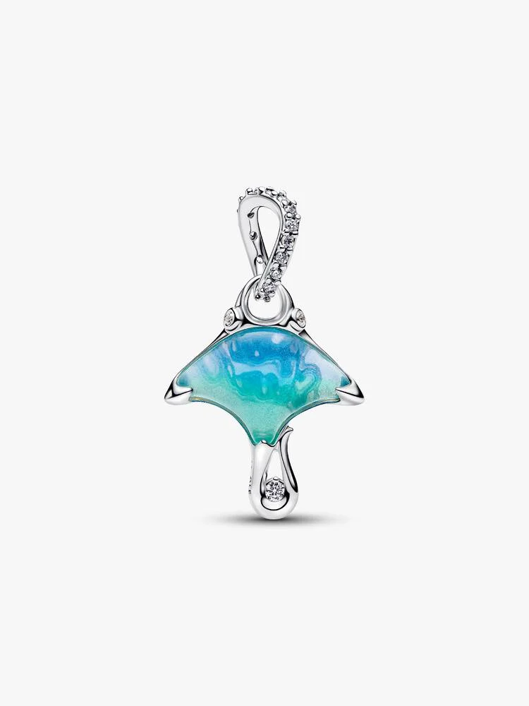 Charm Pendente Pandora Manta Vetro di Murano