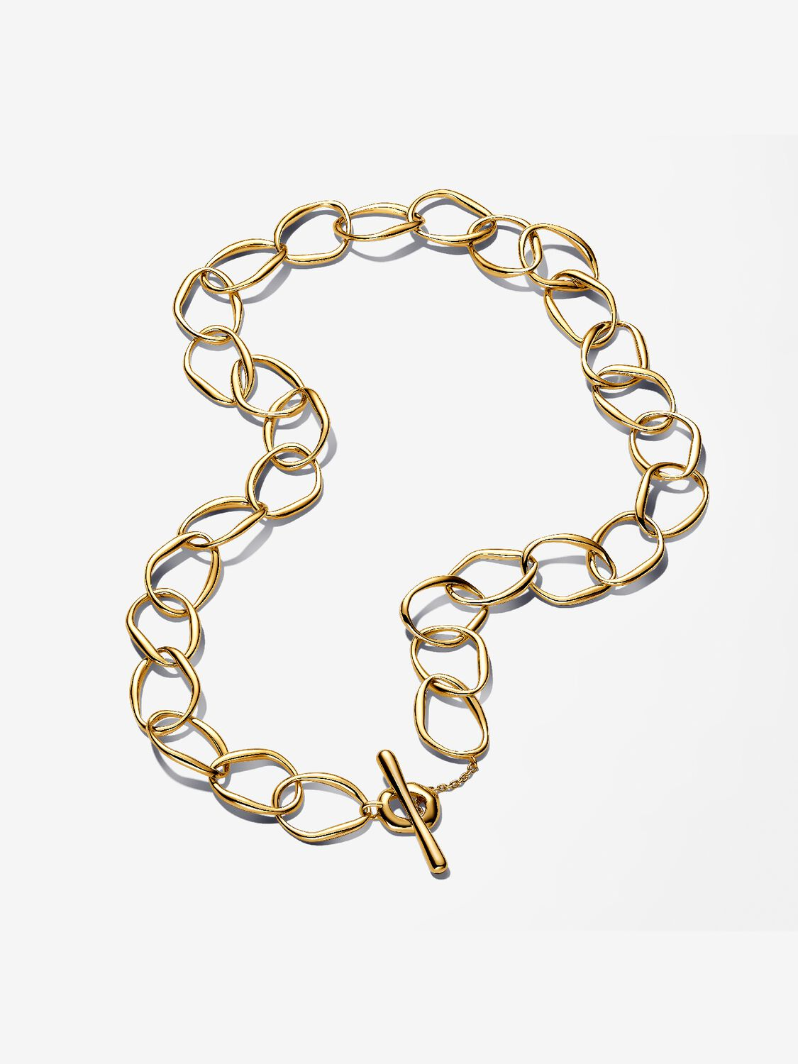 Collana Maglia Pandora Linea Sinuosa Placcatura in Oro 14k