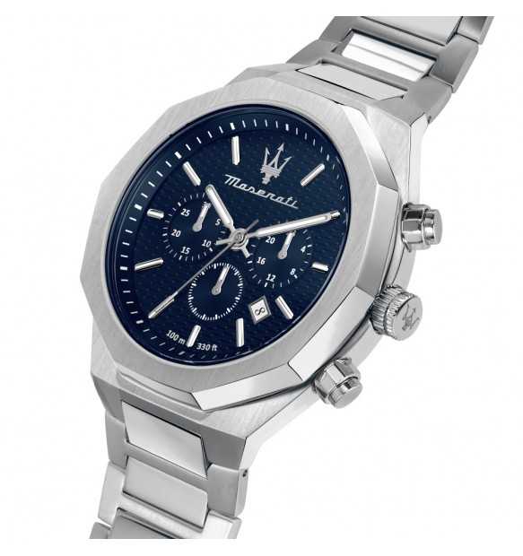 Orologio Uomo Maserati Stile al Quarzo con Quadrante Blu 45 mm 