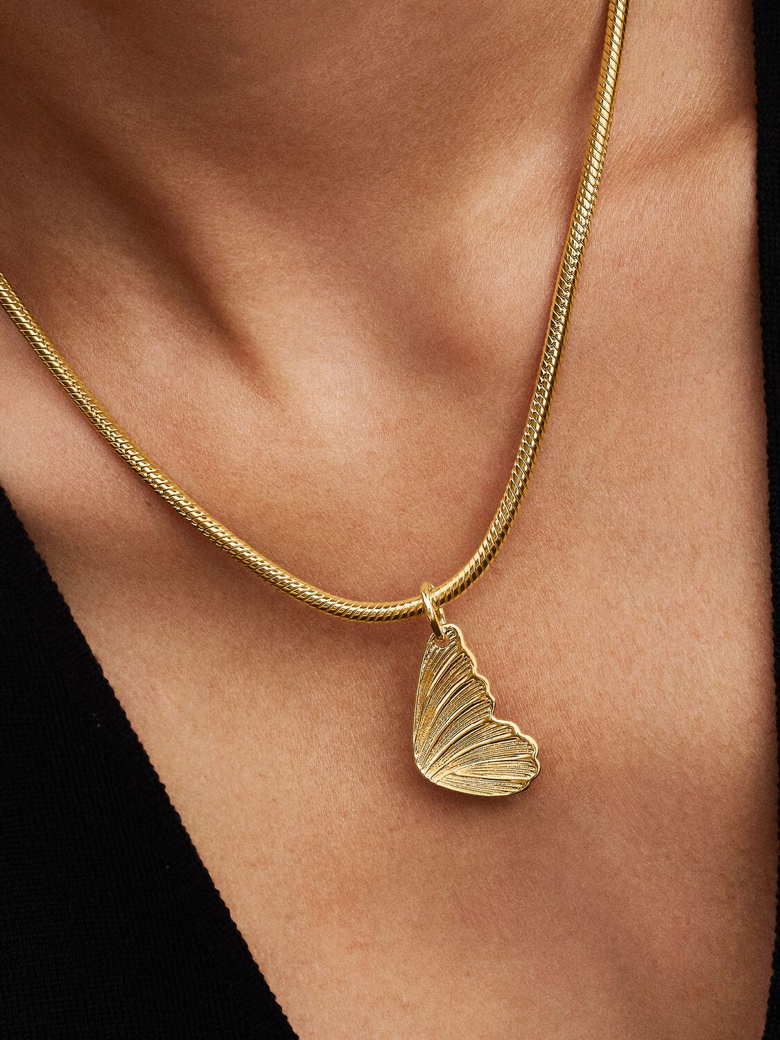Charm Pendente Pandora Ali di Farfalla da Incidere