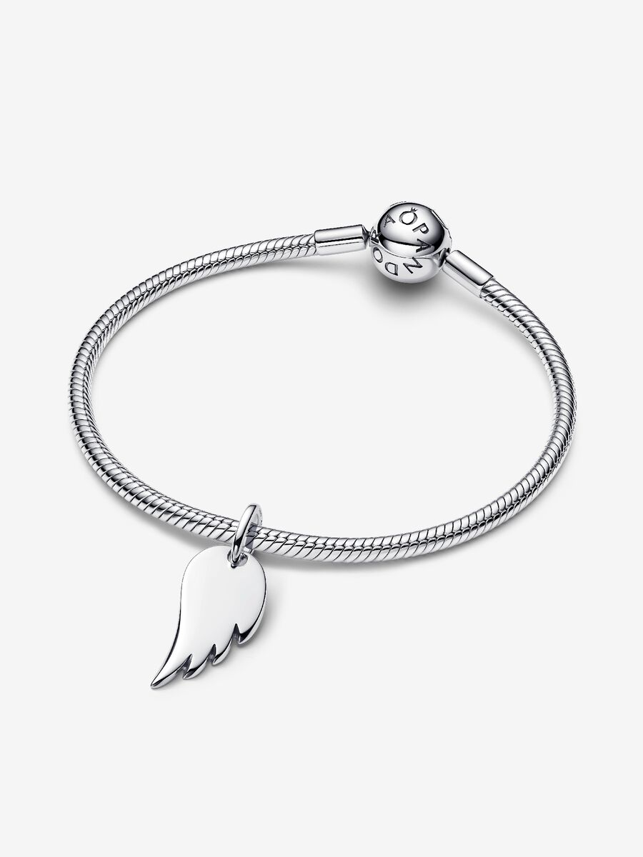 Charm Pendente Pandora Ali d'Angelo da Incidere