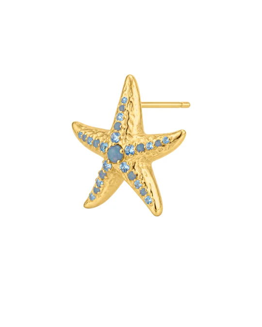 Orecchino Dorato Donna Amabile Starfish 