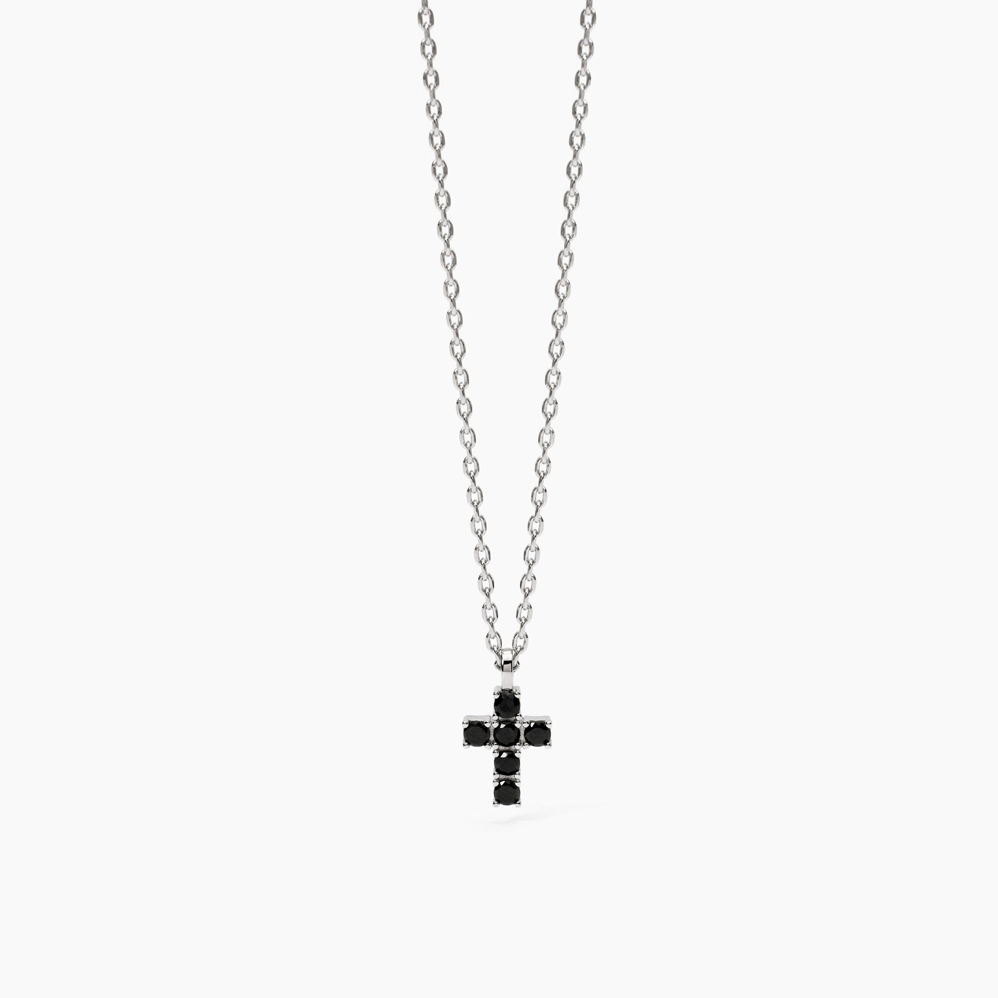 Collana Uomo Mabina Uomo in Argento con Croce
