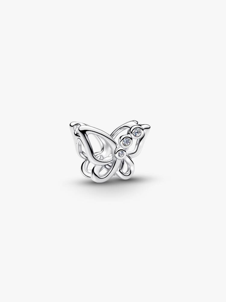 Charm Openwork Pandora Farfalla in Argento Sterling 925