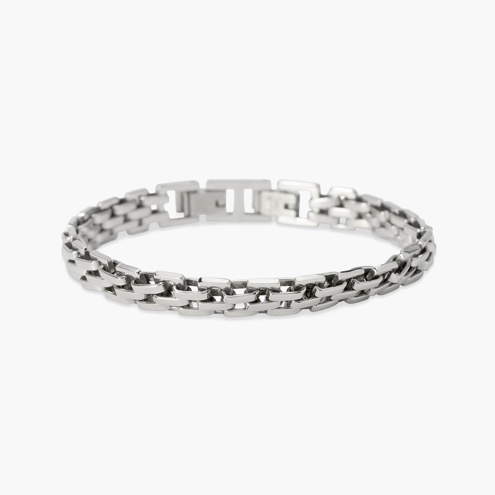 Bracciale Uomo Kidult in Acciaio con Maglia Panther