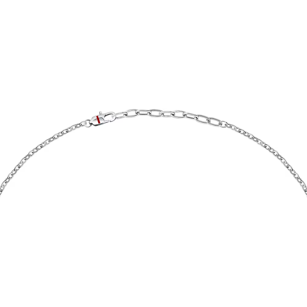 Collana Uomo Sector Basic in Acciaio con Dettaglio Serpente Nero 